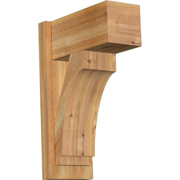 Ekena Millwork Imperial Block Rough Sawn Outlooker, Western Red Cedar, 8"W x 16"D x 24"H OUT08X16X24IMP05RWR - main